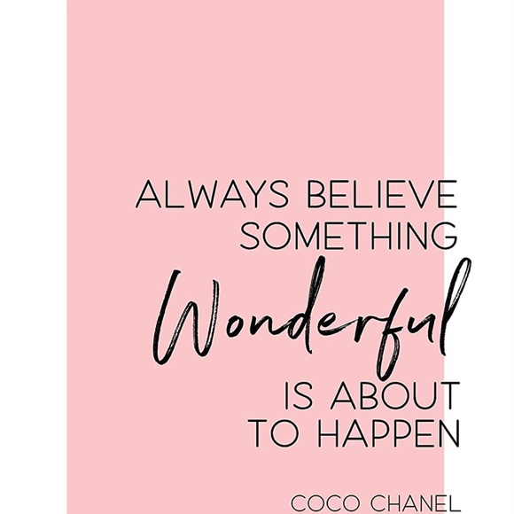 Chanel-Inspired Wall Art | Fashion Quote Print 8x10 - Picture 5 of 5